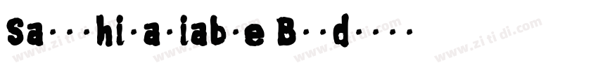 Satoshivariable Bold字体转换